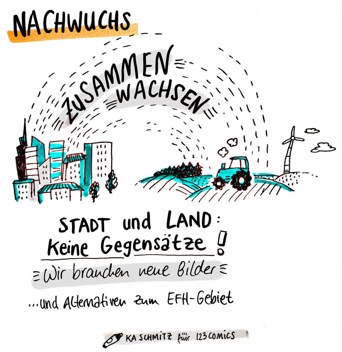Sketch NACHWUCHS von der Statuskonferenz 2020 (Bild: 123comics)