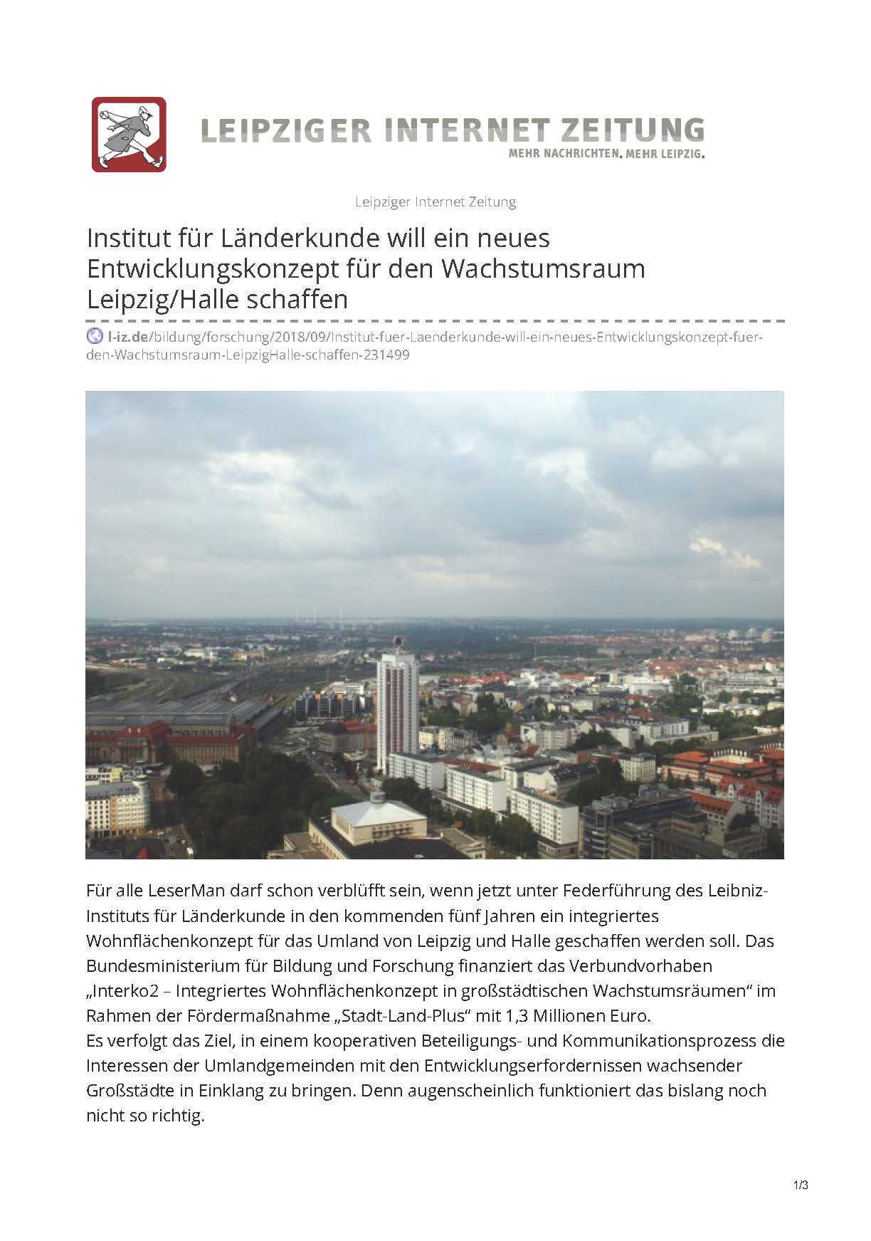 Leipziger Internet Zeitung 2018 - InterKo2